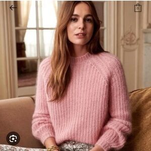 Sézane Dwee sweater, blush pink, Size S